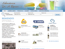 Tablet Screenshot of laboratoriosbjarner.com